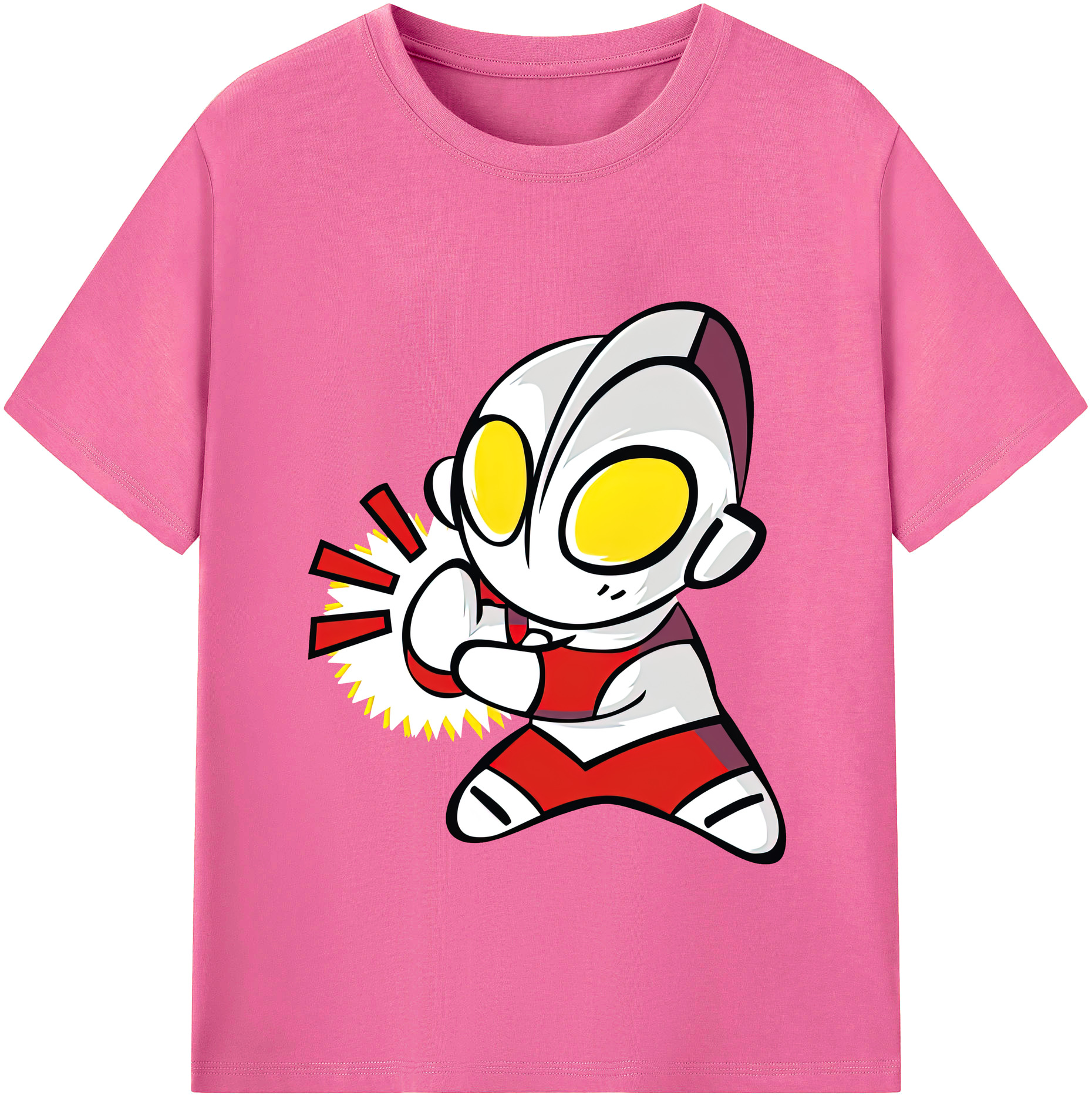 （画像用） ウルトラマン Ultraman レディースカジュアルプリントTシャツ（綿100％）
